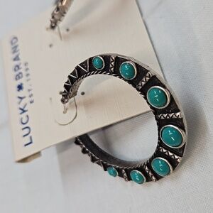 NEW Lucky Brand Silver Hoop Earrings!